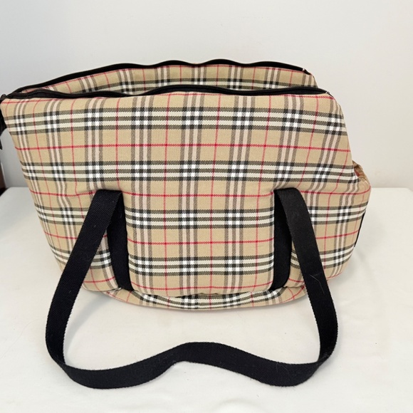 Burberry dog carrier bag Beige. - Picture 3 of 7